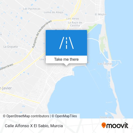 Calle Alfonso X El Sabio map