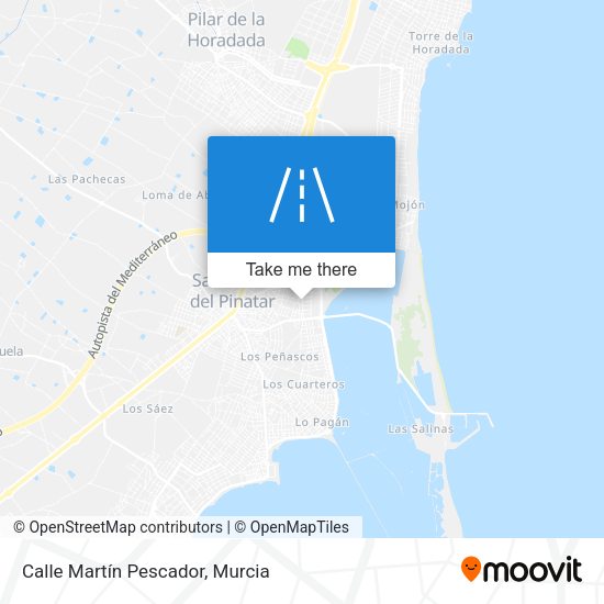 Calle Martín Pescador map