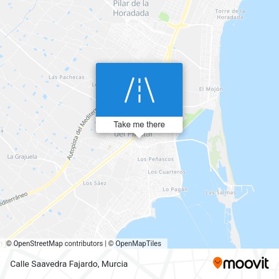 Calle Saavedra Fajardo map