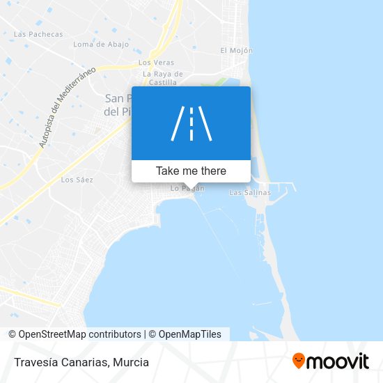 Travesía Canarias map