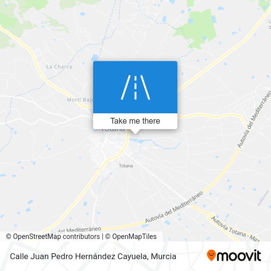 Calle Juan Pedro Hernández Cayuela map