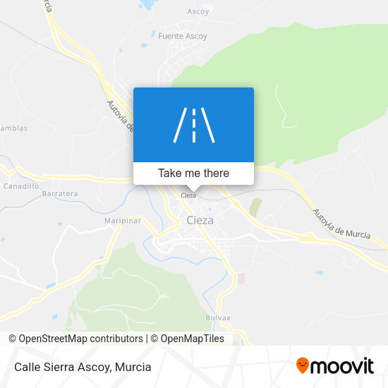 Calle Sierra Ascoy map