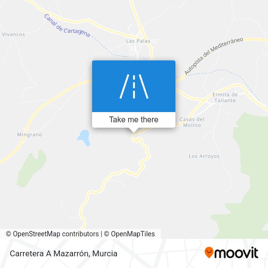 Carretera A Mazarrón map