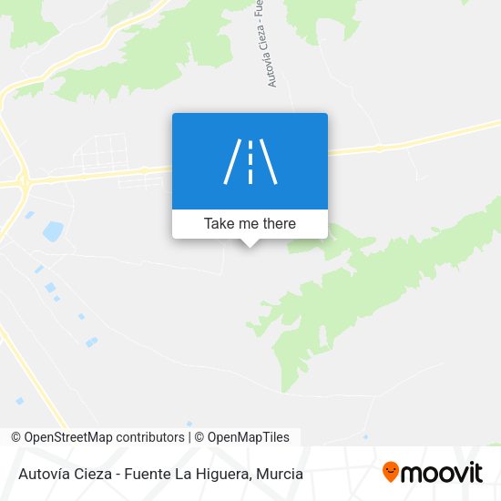 Autovía Cieza - Fuente La Higuera map