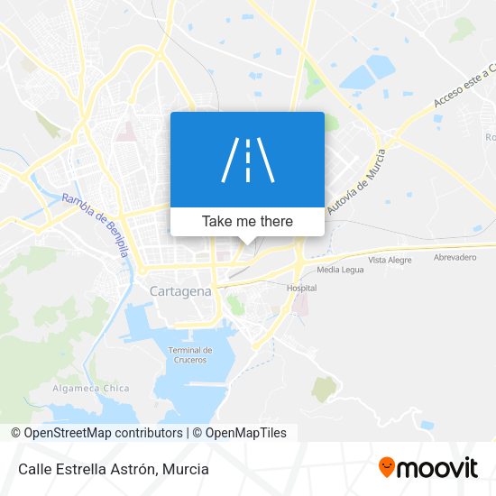 Calle Estrella Astrón map
