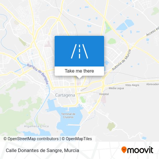 Calle Donantes de Sangre map