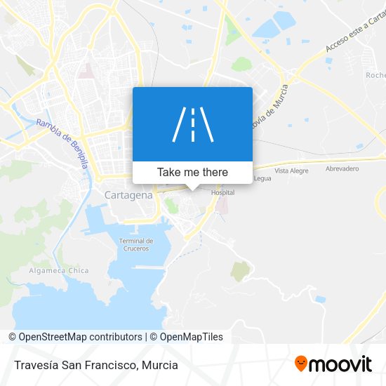 Travesía San Francisco map