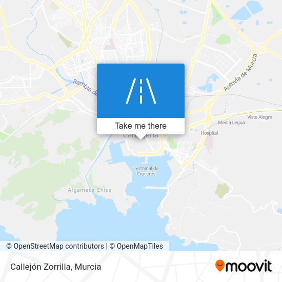 Callejón Zorrilla map