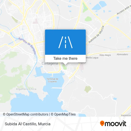 Subida Al Castillo map