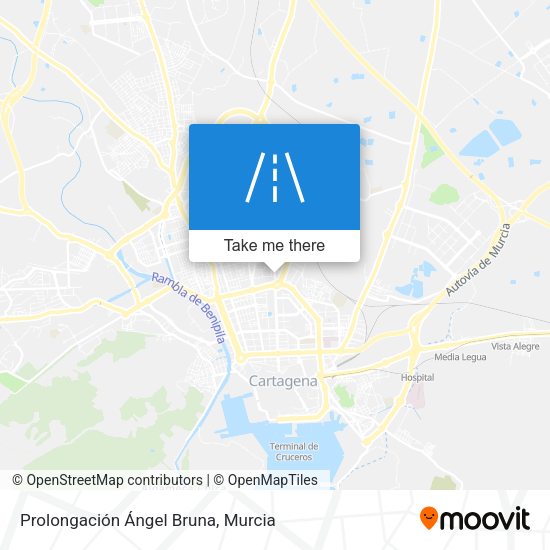 Prolongación Ángel Bruna map