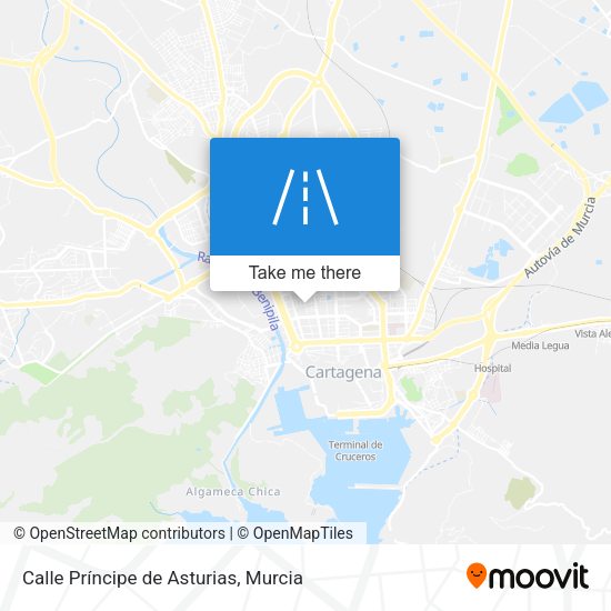 Calle Príncipe de Asturias map