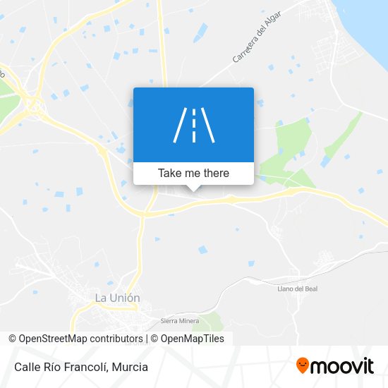 Calle Río Francolí map