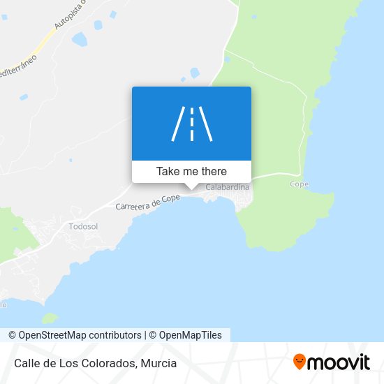 Calle de Los Colorados map