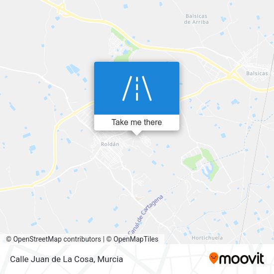Calle Juan de La Cosa map