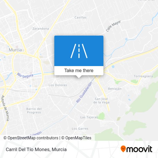 Carril Del Tío Mones map