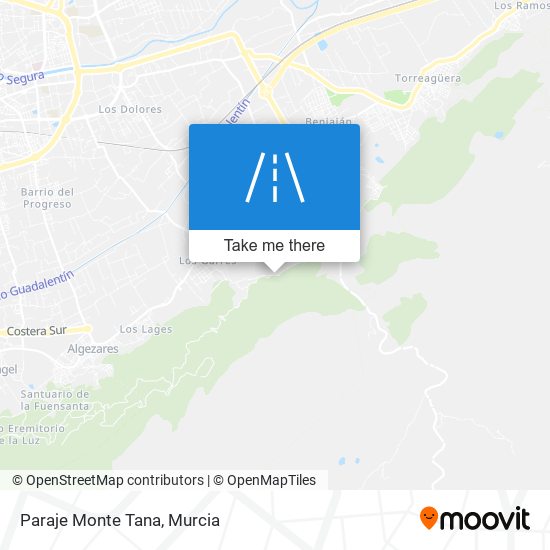 mapa Paraje Monte Tana