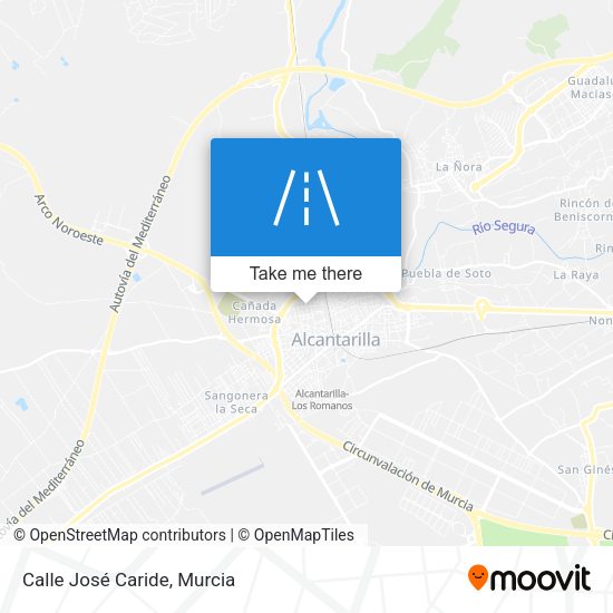 Calle José Caride map