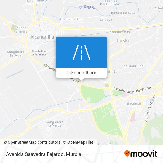 mapa Avenida Saavedra Fajardo