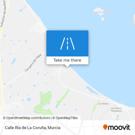 mapa Calle Ría de La Coruña