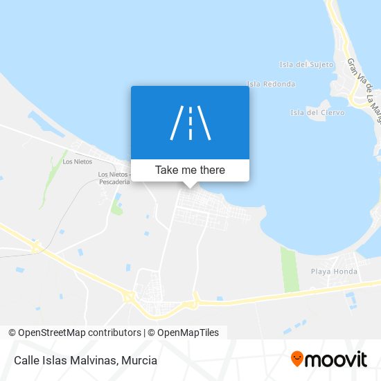 Calle Islas Malvinas map