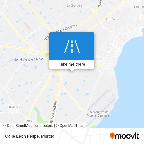 Calle León Felipe map