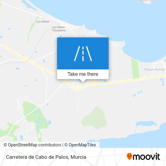 Carretera de Cabo de Palos map