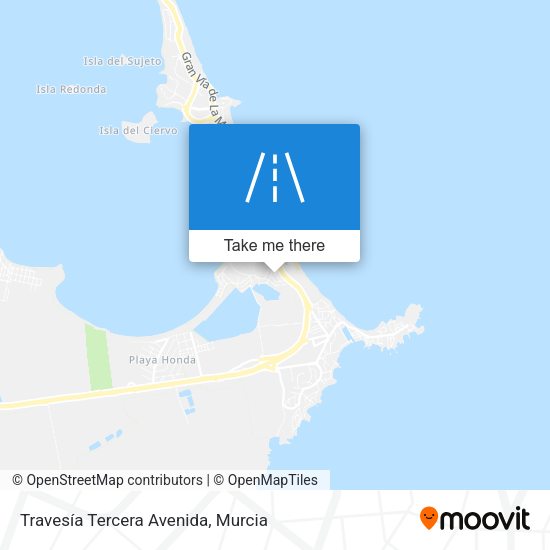 Travesía Tercera Avenida map