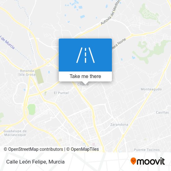 Calle León Felipe map