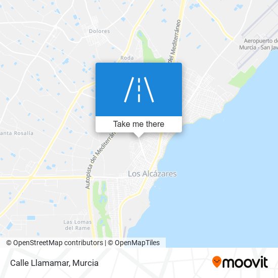 mapa Calle Llamamar