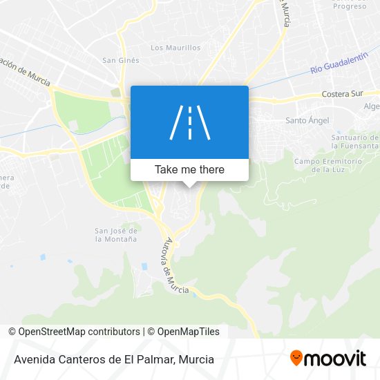 Avenida Canteros de El Palmar map
