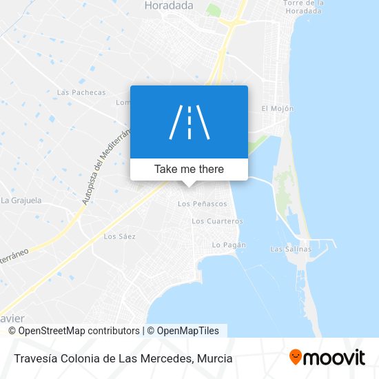Travesía Colonia de Las Mercedes map