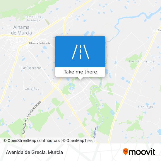 mapa Avenida de Grecia