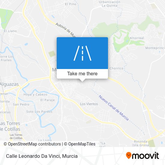 Calle Leonardo Da Vinci map