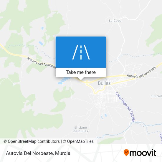 Autovía Del Noroeste map