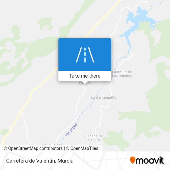 Carretera de Valentín map