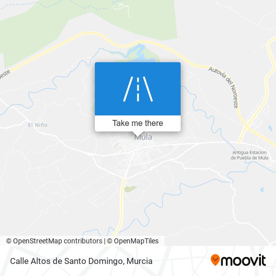 mapa Calle Altos de Santo Domingo