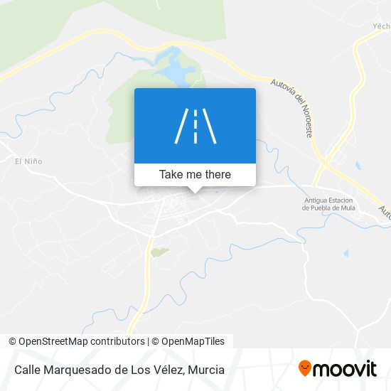 mapa Calle Marquesado de Los Vélez