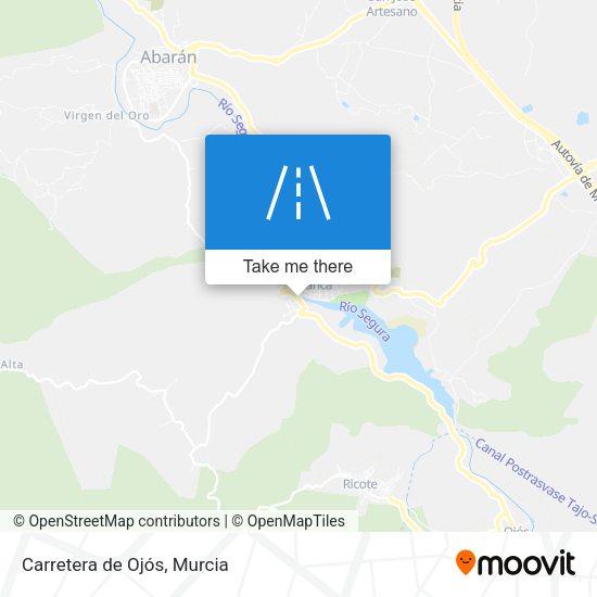 Carretera de Ojós map