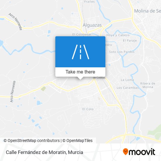 mapa Calle Fernández de Moratín