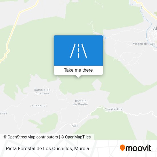 Pista Forestal de Los Cuchillos map