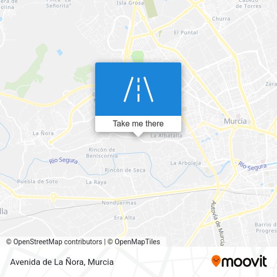 Avenida de La Ñora map