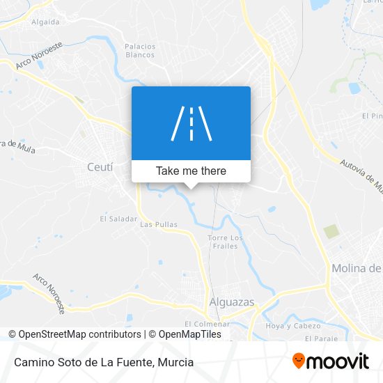 Camino Soto de La Fuente map