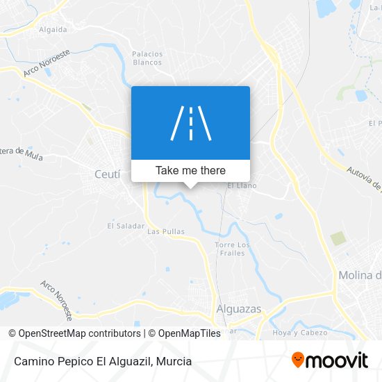 Camino Pepico El Alguazil map