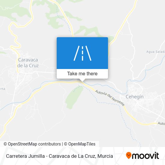 Carretera Jumilla - Caravaca de La Cruz map