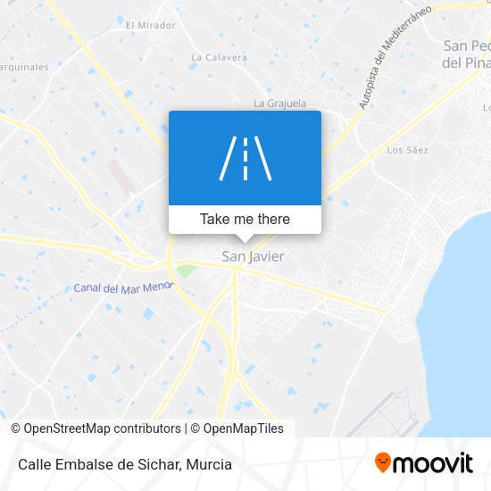 Calle Embalse de Sichar map