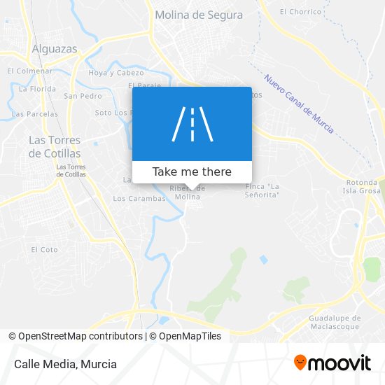 Calle Media map