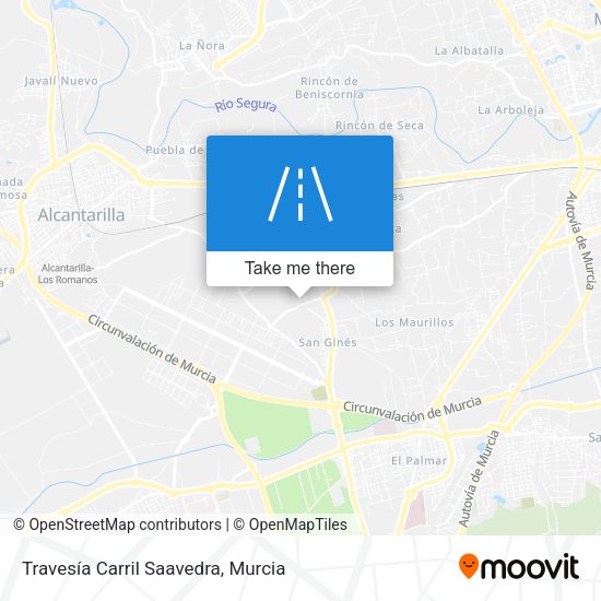 Travesía Carril Saavedra map
