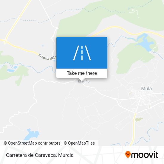 Carretera de Caravaca map