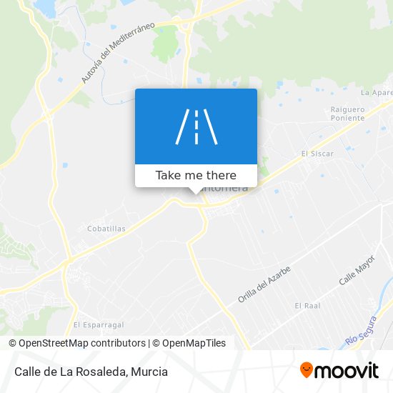 Calle de La Rosaleda map