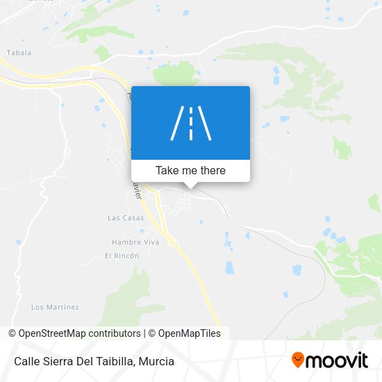 Calle Sierra Del Taibilla map